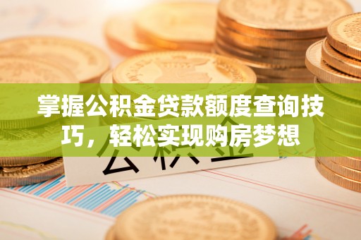 孙吴掌握公积金贷款额度查询技巧，轻松实现购房梦想