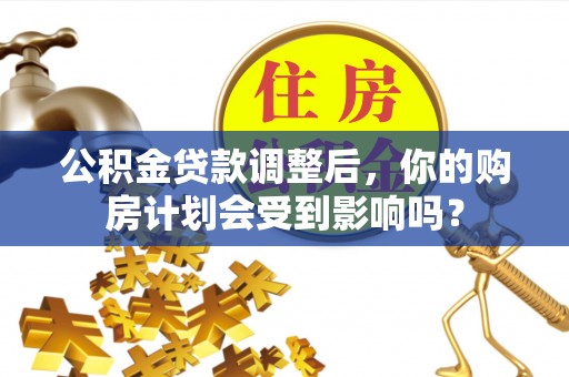 孙吴公积金贷款调整后，你的购房计划会受到影响吗？
