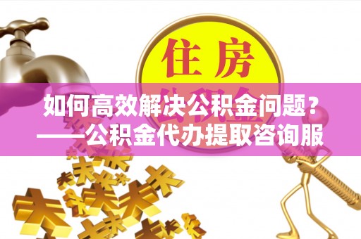 孙吴如何高效解决公积金问题？——公积金代办提取咨询服务指南