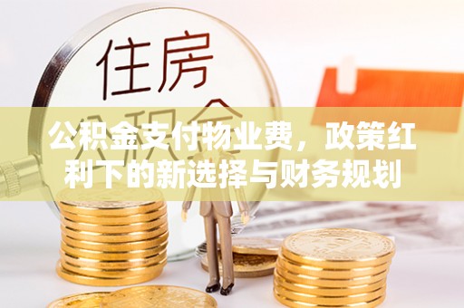 孙吴公积金支付物业费，政策红利下的新选择与财务规划